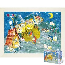 퍼즐피플 짱구는 못말려 직소퍼즐, 성냥팔이 150피스 액자포함(우드화이트), 150p