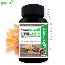 [진리마켓 정품] 네추럴라이즈 100% 인도산 프리미엄 보스웰리아 보스웰릭산 65.65% 1000mg 60정 2개월분, 1000mg x 60정 5통