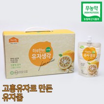 초록사랑 무농약 유자로만든 고흥 유자즙, 15팩, 120ml