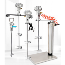 시멘트 디졸바 배합기 페인트 잉크 교반기 공압 산업용 혼합 믹서기, 5갤런 수동리프트 알루미늄합금 블레이드