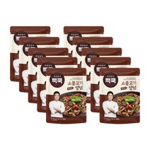 [빽쿡]백종원의 소불고기양념 160g x 10팩, 없음