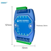 COJXU 이더넷 I/O 4DI + 4DO 스위치 값 수집 컨트롤러 PLC RS485 네트워킹 모듈 설치용 ModBus, 한개옵션0