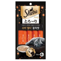 고양이간식 시리즈 쉬바 멜티 참치맛 12gX4개, 1
