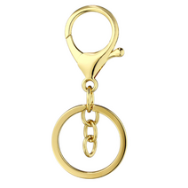 30매입 키링 열쇠고리 부자재, 30개입 골드 열쇠고리