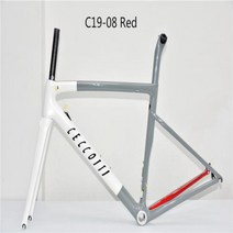자전거프레임 자전거부품 카본 로드 바이크 V림 브레이크 T1000 BSABB, C19-08 Red+52cm BB30 V brake