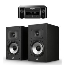 [없음] 마란츠 M-CR612 + 폴크오디오 Monitor XT20 하이파이오디오, MCR612:블랙 / Monitor XT20:블랙
