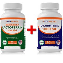 1+1 비타매틱 장용성 락토페린 엘카르니틴 더블구성 미국비만센터의사 개발 추천, 9통, 720정