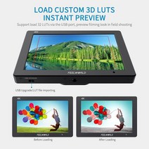 Feelworld-T7 PLUS 7 인치 3D LUT 카메라 필드 DSLR 모니터 4K HDMI 풀 HD 1920x1200 IPS 파형 벡터 알루미늄 하우징, 01 T7 Plus Standard
