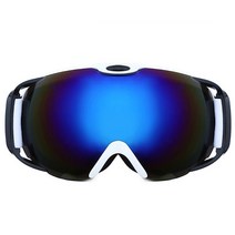 Glasses Skiing Goggles High-definition Anti-fog Snow Ski Winter Windproof Snowboard Snowmobile Eyewe, [03] White Blue