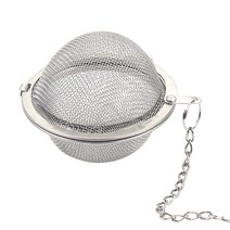 스테인레스 스틸 메쉬 차 공 체인 차 주입기 Strainers 간격 디퓨저 드레인 린스 커피 쌀, 특대