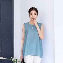 시원한촉감인견베이직컬러여름여성민소매나시티셔츠