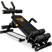 남자 복근 운동 기구 전신 복부 뱃살 빼기 허리 코어, 블랙 + 로프02