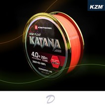 [카즈미] 낚시 원줄 카타나 세미플로팅 오렌지 4.0, 상세 설명 참조