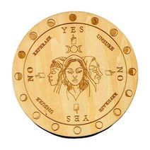 나무 마녀 진자 보드 키트 예 아니오 진자 주술 정신 제단 점술 도구, CN, 25CM_2