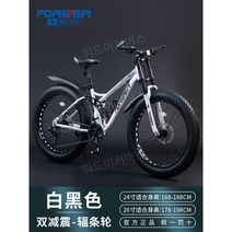 MTB 산악 자전거 입문용 산악용 풀샥 24 26 인치, 21단, 26인치, A. 화이트