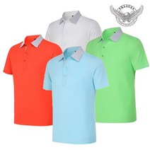 [기타브랜드] [KLAUS]클라우스 베이직 스판 카라 반팔티셔츠 KL1235