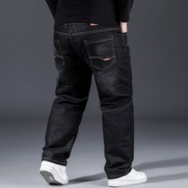 청바지패션 10XL 특대 청바지 남자 지방 느슨한 캐주얼화물 블랙 헐렁한 편안한 작업 매일
