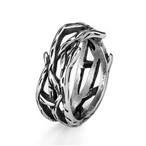 기독교 빅토리 올리브 브랜치 남성 반지 할로우 아웃 스테인레스 스틸 펑크 레트로 커플 바이커 쥬얼리 창, 01 stainlesss_04 10