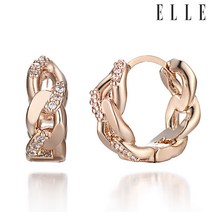 엘르주얼리 14K 원터치 귀걸이 (gold pin) ELGPEE219RG