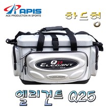 노마진낚시/아피스 엘리건트 Q25 낚시보조가방 쿨백 하드형 낚시가방/초특가세일/한정수량, 엘리건트 Q25(실버)