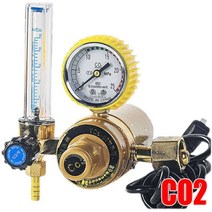 아르곤 CO2 유량계 가스 조정기 조절기 용접 감압기, 36V CO2 측정기