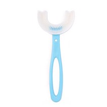 360 도 U자형 아기 칫솔 실리콘 구강 관리 청소, 11.Blue 612T