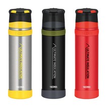써모스 등산용 물병 텀블러 900ml FFX-901, 매트블랙(MTBK)
