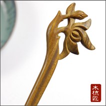 본연 수공예 전통 나무 비녀 -올림머리 쪽머리 머리핀 헤어핀