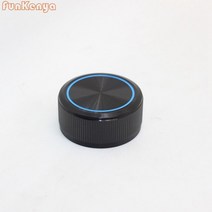 앰프 매장용 스피커 직경 38mm H17mm 오디오 전원 스위치 전위차계 알루미늄 DIY 증폭기 손잡이 품질 수출 인클로저 키트, [02] Black