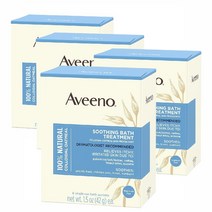 Aveeno 아비노 순한 건성피부용 오트밀 입욕제 8개입X4팩 총32회분 Soothing Bath Dry Eczema