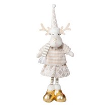귀여운 크리스마스 인형 홈 오피스 침실 디저트 하우스를 위한 서 있는 플러시 인형, 56cmx30cm, 천, 고라니