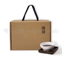 선물용 크라프트 한약상자 40장(미니) + 손잡이(리본), 40개