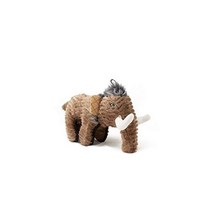 SteelDog 910558 Ruffian Woolly Mammoth 공룡 강아지 장난감 프리미엄 튼튼한 플러시 테니스 공 포함