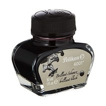펠리칸 4001 만년필용 병 잉크 브릴리언트 블랙 30ml 각 1개 (301051)