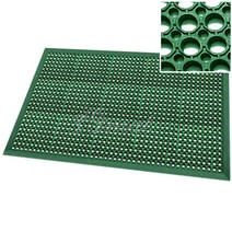 삼지매트-램프 고무매트 /현관매트/업소용/충격흡수/미끄럼방지/카페트/고무바닥재/안전매트/방역매트, 녹색