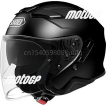 오픈 페이스 오토바이 헬멧 SHOEI J-CRUISE II AGLERO TC-2 제트 라이딩 모토크로스 레이싱 모토바이크, 02 glossy black