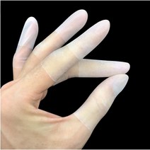 논슬립 라텍스 손가락골무 50P 정전기방지 터치가능 제품조립 연구실 손가락보호용 네일샵, S