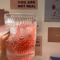 북유럽풍 빈티지 유리컵 원형 크리스탈 컵세트, 260ml1