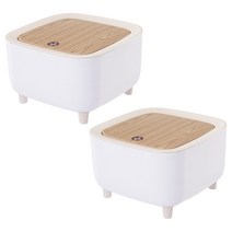 구디푸디 사각 인테리어 휴지통 원터치 화장대 미니 쓰레기통 (2개), 2개