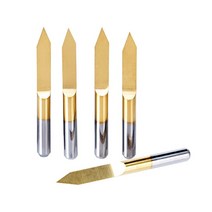 pcb 금속 절단 가공10pcs 3.175 1/8 조각 커터 V 모양 티타늄 밀링 PCB 비트 CNC 라우터 도구, 31 3.175x45x0.5