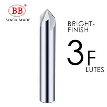 BB 챔퍼 밀링 커터 카바이드 코너 카운터 싱크 모따기 밀 디버링 에지 V 그 로브 라우터 60 90 120 도 2 3 플루트, 120 Degree, 3F-BF2045, 18mm