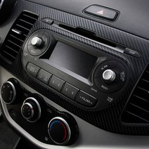 올뉴모닝 카본 데칼스티커 센터페시아 윈도우스위치 기어 핸들스위치 휠마스크, B-C필러 패널, 블랙카본유광