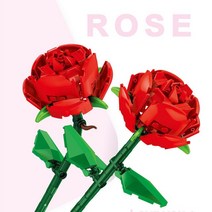 신제품 야생화 꽃다발 10313 블록 집 장식 그림 DIY 여자 친구, 05 2 Roses-NO BOX