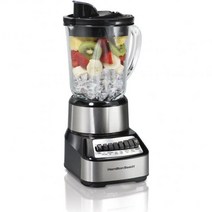 Hamilton Beach Wave Crusher 블렌더 초고속 믹서기 40 Oz 유리 Jar 14 Functions Puree 아이스 Crush 쉐이크 스무디 스테인리스 스틸 (, 스테인레스 스틸_블렌더