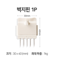 [천잠] 벽지핀, [G002]벽지핀2P