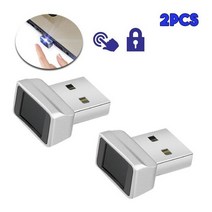 노트북 및 pc용 USB 지문 판독기 모듈 생체 인식 스캐너 자물쇠 윈도우 7 8 10 11 헬로 비밀번호 1-10 개입, 2PCS