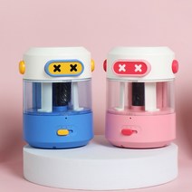안녕로보 자동상승 자동연필깎이 전동연필깎이, 핑크로보