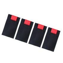 4x 블랙 낚시 스풀 벨트 내구성 낚시 도구 낚시 태클 휠 릴 보호 밴드, 나일론, 엘