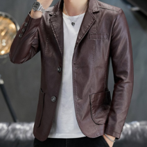 남성 캐쥬어 라이더 가죽 자켓 세인트 슬림 가죽 재킷