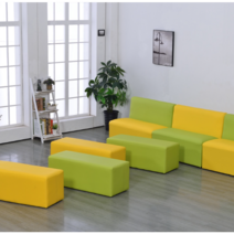 유치원 어린이집 부드러운 벤치 긴의자 스툴 학원, 소프트 벤치 60x30x30, 1개